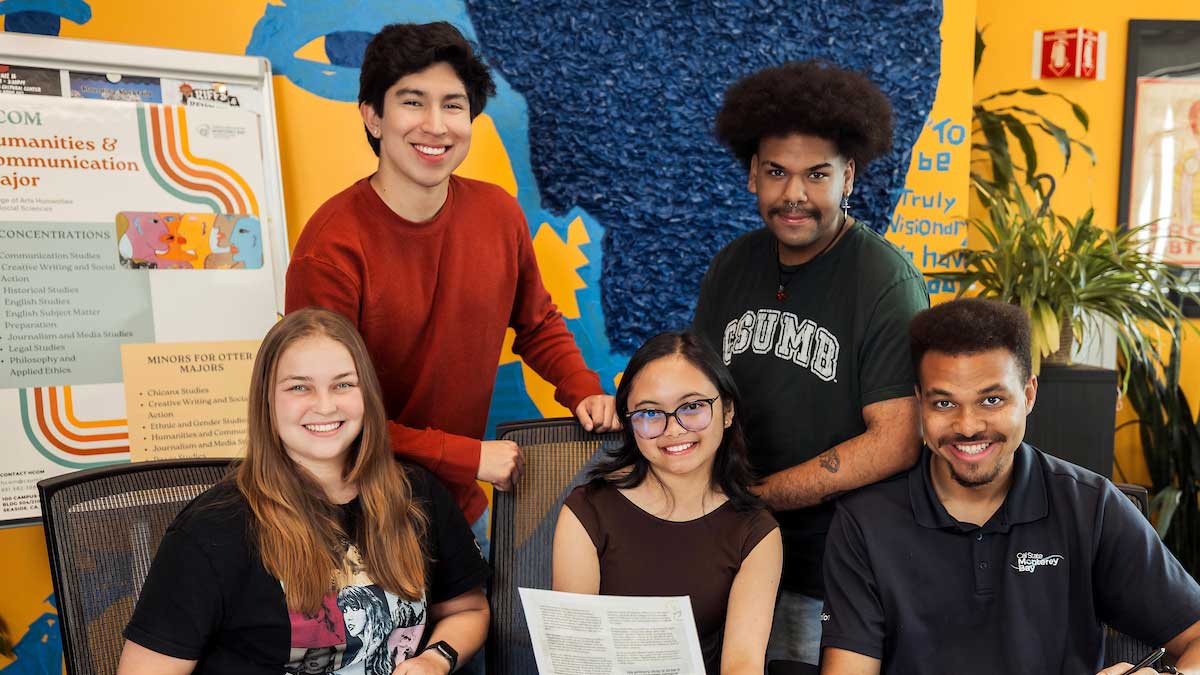 five communcations students